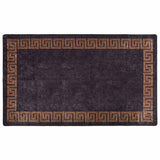 Vidaxl tapis lavable antidérapant 190x300 cm noir et or de couleur