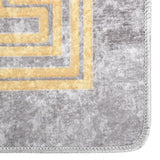 Vidaxl rug washable anti-slip 80x150 cm gray