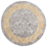 Tapis vidaxl Anti-slip lavable Ø120 cm Gray