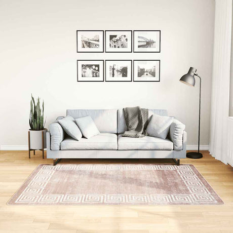 Tapis vidaxl Anti-slip lavable 120x180 cm beige