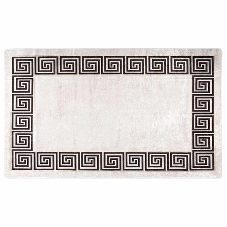 Tapis vidaxl Anti-slip lavable 120x180 cm beige clair