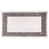 Tapis vidaxl Anti-slip lavable 190x300 cm beige clair