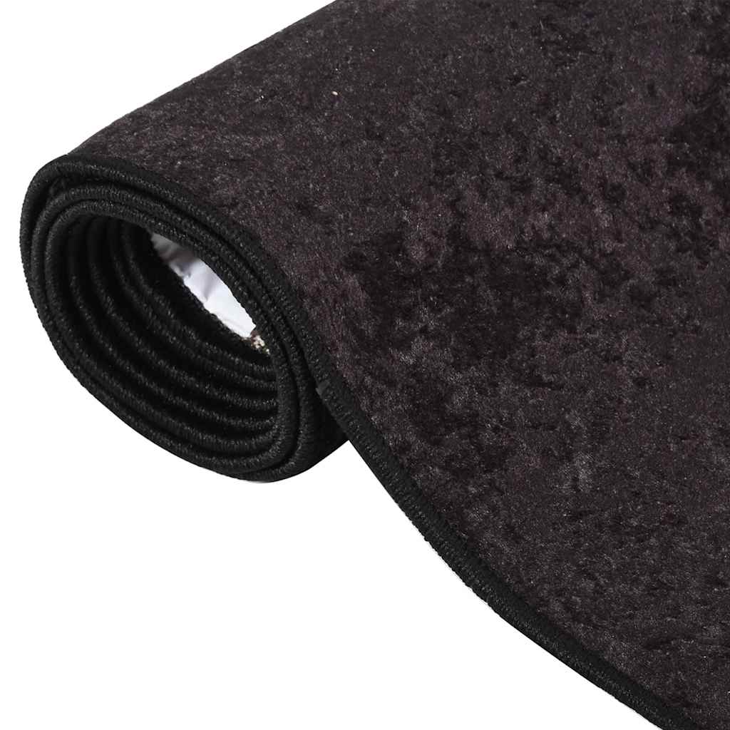 Tapis vidaxl Anti-slip lavable 160x230 cm de couleur anthracite