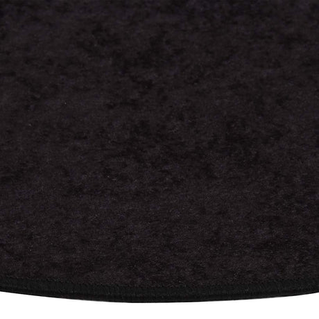 Tapis vidaxl Anti-slip lavable Ø120 cm de couleur anthracite