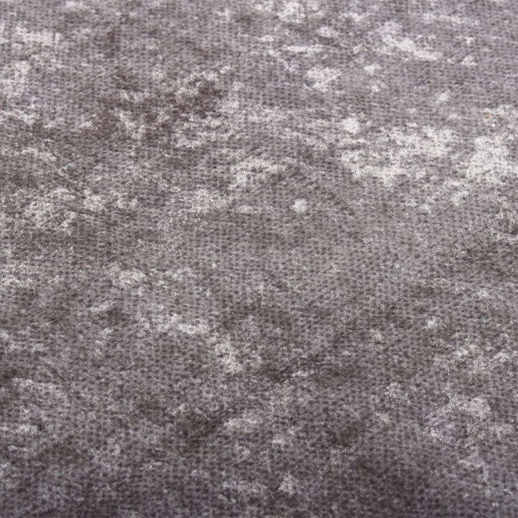 Vidaxl rug washable anti-slip 80x150 cm gray