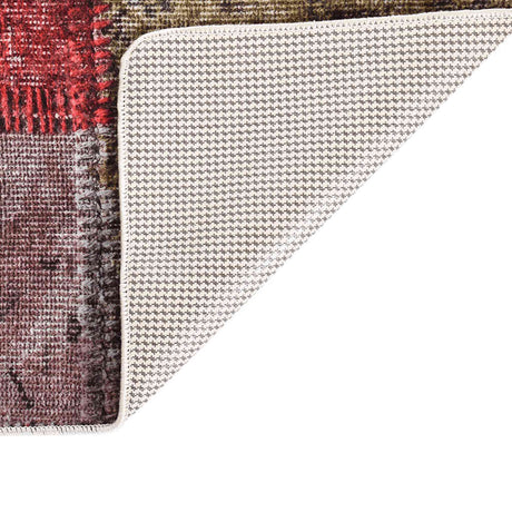 Vidaxl tapis lavable Anti-slip patchwork 190x300 cm multicolore