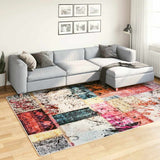 Vidaxl tapis lavable Anti-slip patchwork 190x300 cm multicolore
