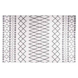Tapis vidaxl Anti-slip 80x150 cm noir et blanc