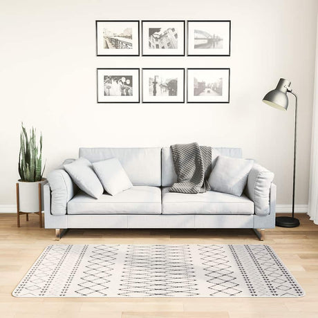 Tapis vidaxl Anti-slip 80x150 cm noir et blanc