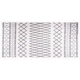 Vidaxl rug washable anti-slip 80x300 cm black and white