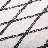 Tapis vidaxl Anti-slip 80x300 cm noir et blanc
