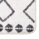 Tapis vidaxl Anti-slip 80x300 cm noir et blanc