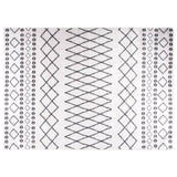 Vidaxl rug washable anti-slip 120x180 cm black and white