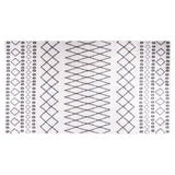 Vidaxl rug washable anti-slip 190x300 cm black and white