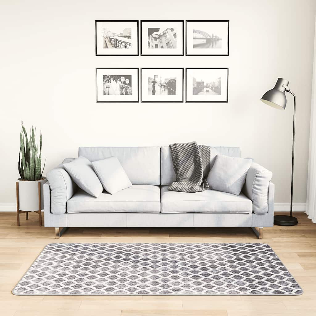 Vidaxl tapis lavable anti-glip 80x150 cm multicolore