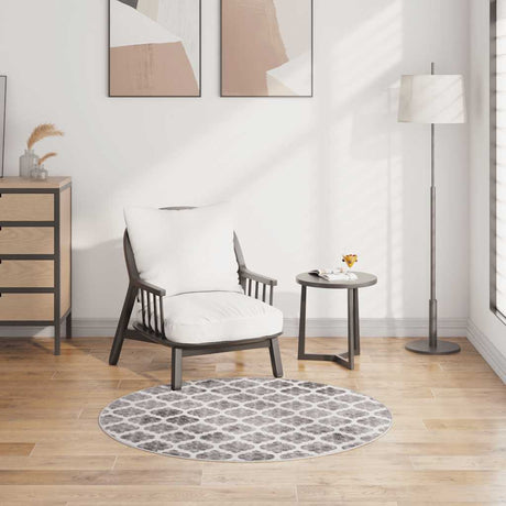 Vidaxl tapis lavable antidérapant Ø120 cm multicolore