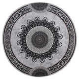 Vidaxl tapis lavable antidérapant Ø120 cm multicolore