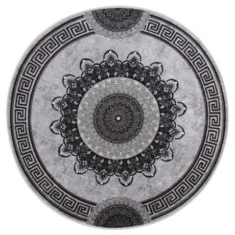 Vidaxl tapis lavable antidérapant Ø120 cm multicolore
