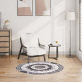 Vidaxl tapis lavable antidérapant Ø120 cm multicolore