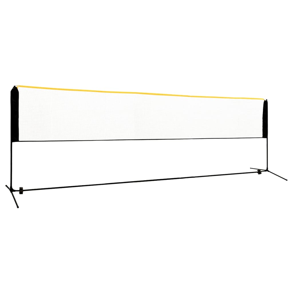 Vidaxl badmintonnet justerbar 500x103x94-158 cm metall