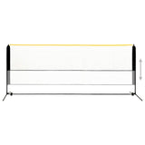 Vidaxl Badmintonnet fäertbar 400x103x94-158 cm Metal