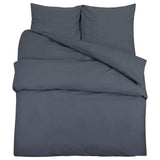 Vidaxl Duvet overlay set Lightweight 200x200 cm Microfiber Anthracite