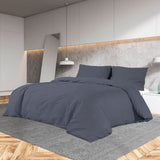 Vidaxl Duvet Racelay Set Lightweight 240x200 cm Microfiber Anthracite
