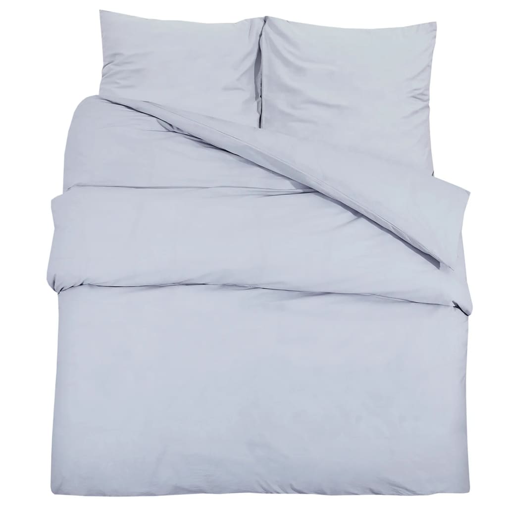 Vidaxx parure de couette légère 200x200 cm microfibre gris