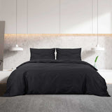 Vidaxl Coup de couverture de couverture légère 140x200 cm Microfibre noir