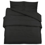 Vidaxx parure de couette légère 200x200 cm microfibre noir