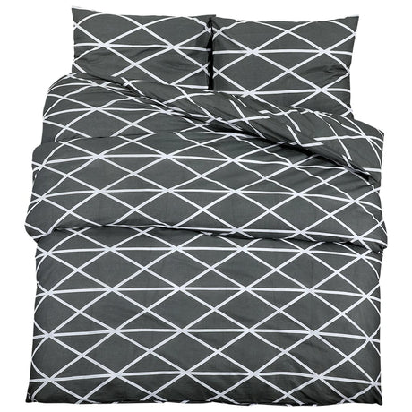 Ensemble de découverte de couette Vidaxl 260x240 cm Coton Gray