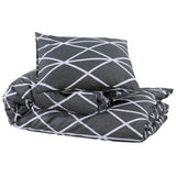 Ensemble de découverte de couette Vidaxl 260x240 cm Coton Gray