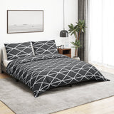 Ensemble de découverte de couette Vidaxl 260x240 cm Coton Gray