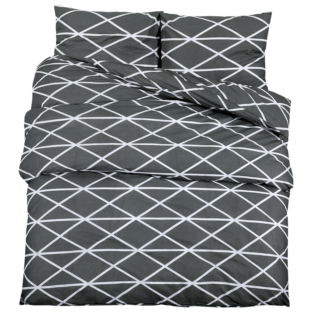 Vidaxx parure de couette 225x220 cm coton gris