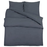 Vidaxx parure de couette 140x200 cm coton anthracite