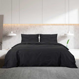Ensemble de superposition de couette Vidaxl 135x200 cm Black