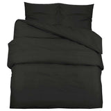 Ensemble de superposition de couette Vidaxl 135x200 cm Black