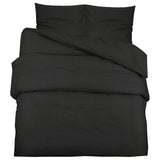Ensemble de découverte de couette Vidaxl 200x220 cm Black