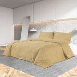 Vidaxl Duvet Zestaw ponad 155x220 cm bawełniany taupe