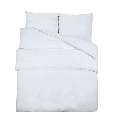Vidaxx parure de couette 135x200 cm coton blanc