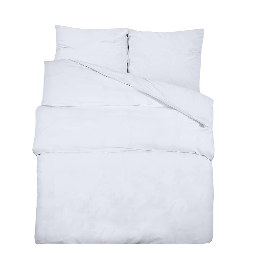 Sada křížení Vidaxl Duvet Set 135x200 cm Cotton White