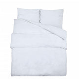 Vidaxl Duvet Crossing Set set 225x220 cm di cotone bianco