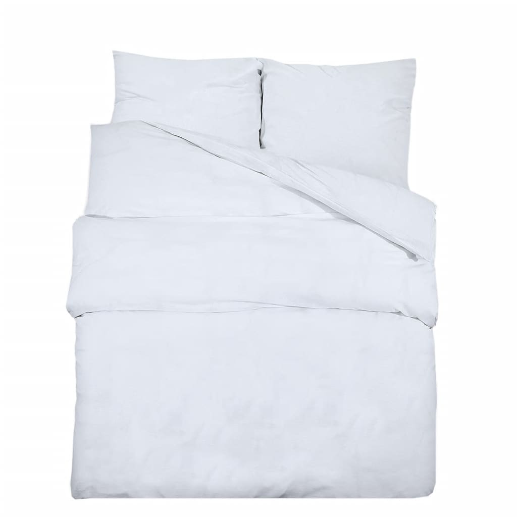 Vidaxx parure de couette 225x220 cm coton blanc
