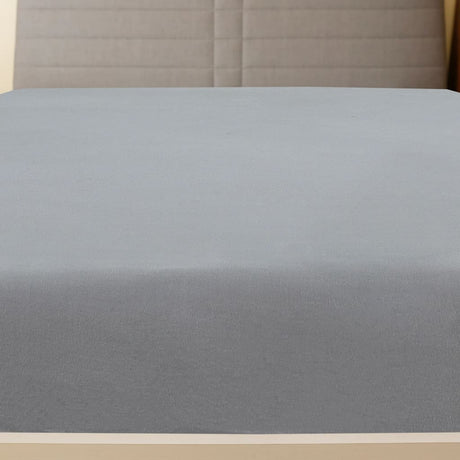 Vidaxl Fiches ajustées 2 ST Jersey 140x200 cm Coton Gray