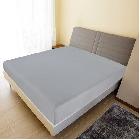 Vidaxl Fiches ajustées 2 ST Jersey 140x200 cm Coton Gray
