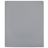 Vidaxl Maillot de feuille ajusté 160x200 cm Gris de coton