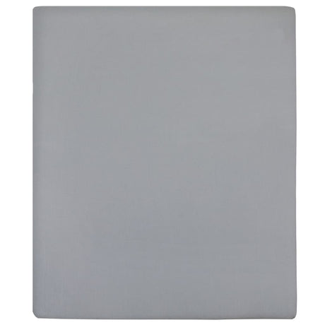 Vidaxl Maillot de feuille ajusté 160x200 cm Gris de coton