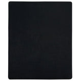 Vidaxl Maillot de feuille ajusté 100x200 cm Coton noir
