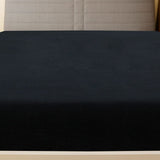 Vidaxl Fichet Folt Jersey 140x200 cm Coton noir
