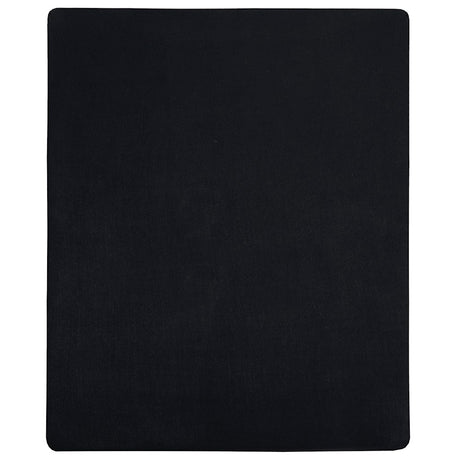 Vidaxl Fiches ajustées 2 ST Jersey 180x200 cm Coton noir